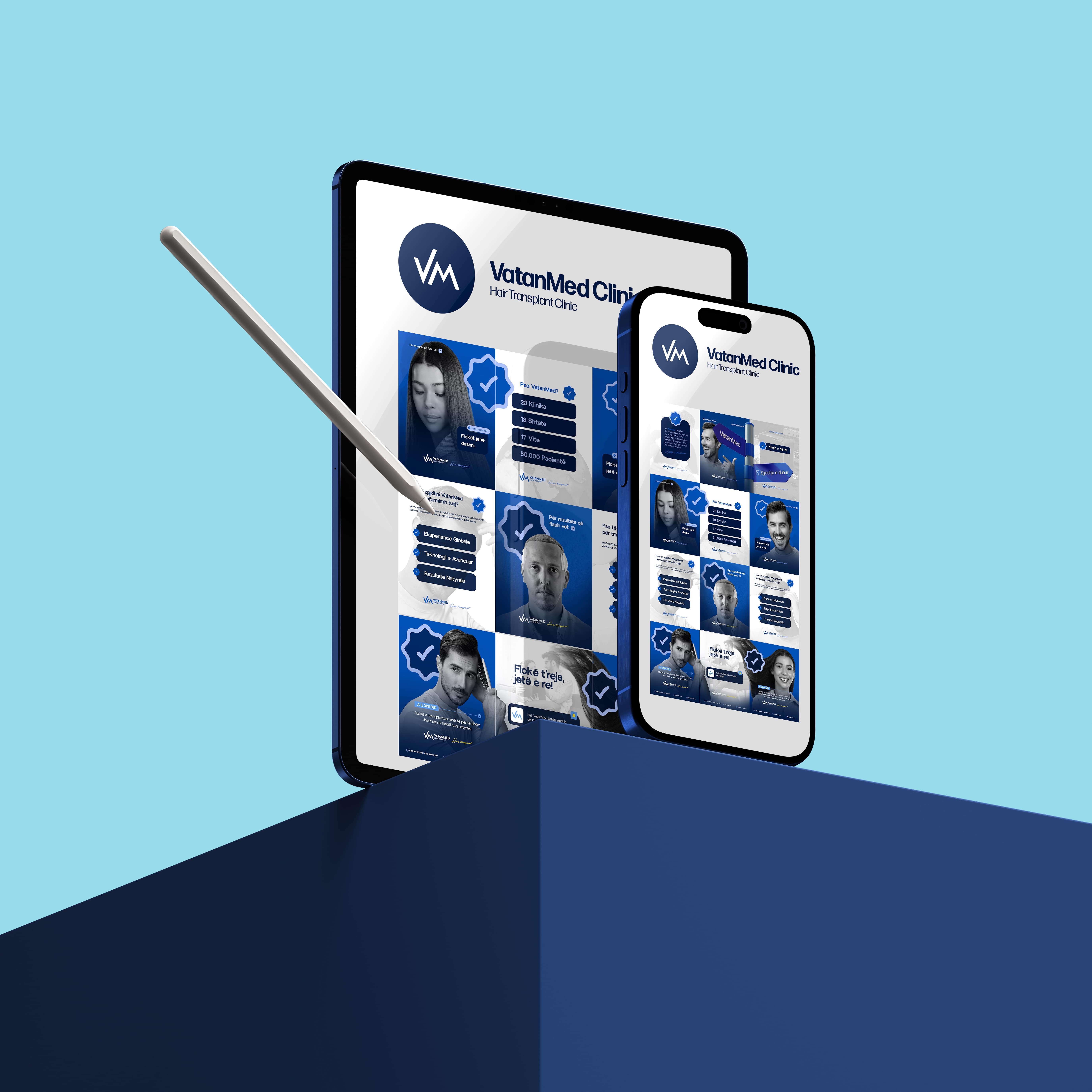 Social media project preview